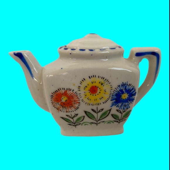 Vtg Doll Dishes, Doll Tea Set, Toy Tea Set, Tiny Dishes, Miniature Teaset 13 pcs - Picture 3 of 10